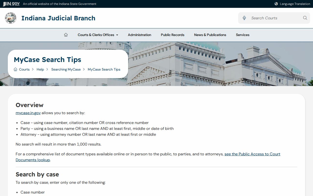 Howard County bench warrant MyCase search tips